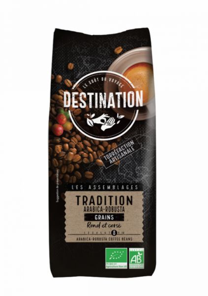 Kaffebönor tradition Arabica Robusta Bio