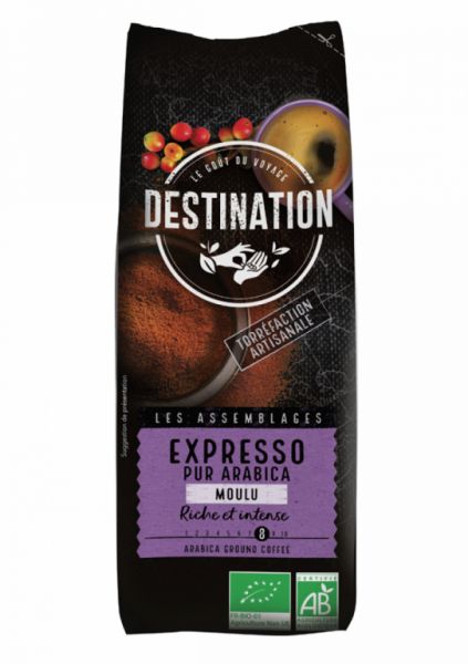 100 % gemahlener Arabica-Espressokaffee, 250 g, biologisch