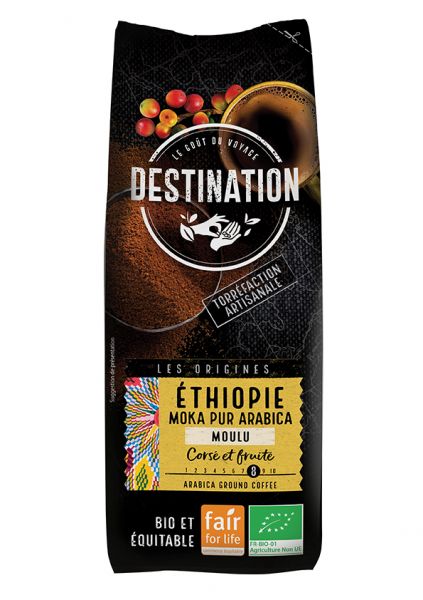 Gemalen Koffie Ethiopië Mokka 100% Arabica 250g