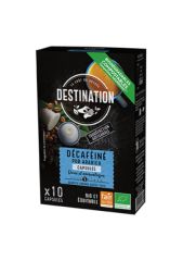 Buy DESTINATION Biodegradable Pure Arabica Decaffeinated Capsules By 4,09€