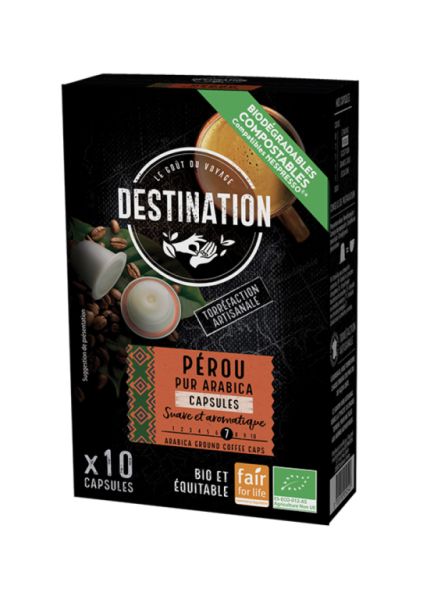 Capsules Biodégradables Pur Arabica Pérou Bio