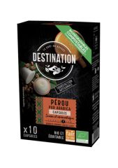 Buy DESTINATION Biodegradable Capsules Pure Arabica Peru Bio  Consult Price