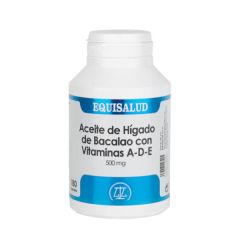 Comprar EQUISALUD Aceite Hígado de Bacalao Vitaminas A D E 500 mg 180 Cápsulas Por 17,37€