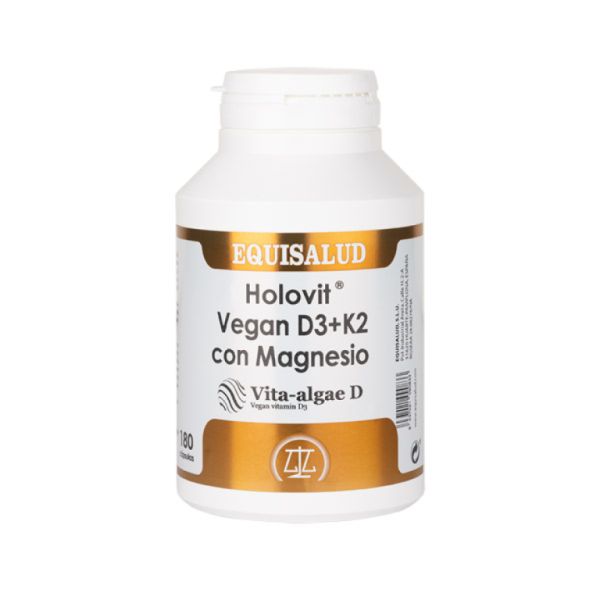 Holovit Vegan D3 K2 Amb Magnesi 180 Càpsules