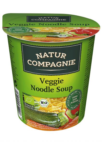 Plate of Vegetable Soup with Organic Noodles 50 g