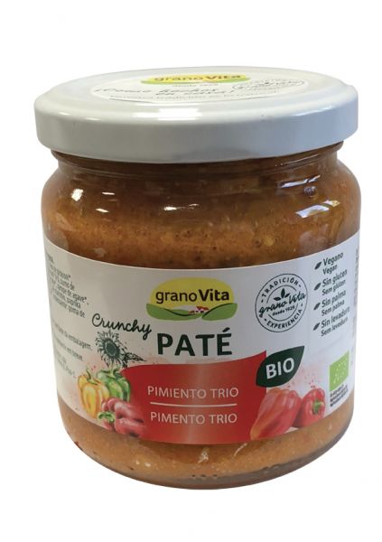 Paté Crunchy de Tres Pebrots 175 g - GRANOVITA