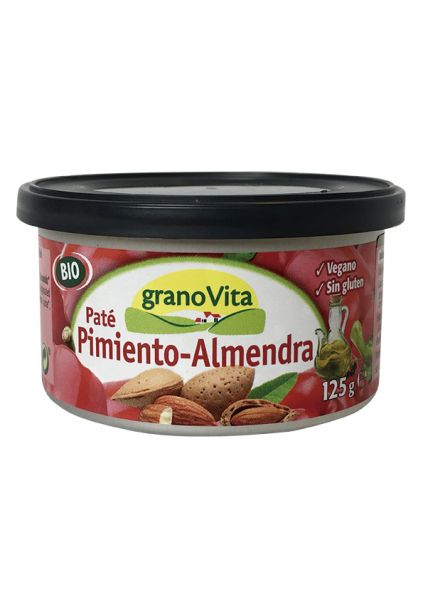 Patê de Pimenta Assada e Amêndoa Biológico 125 g