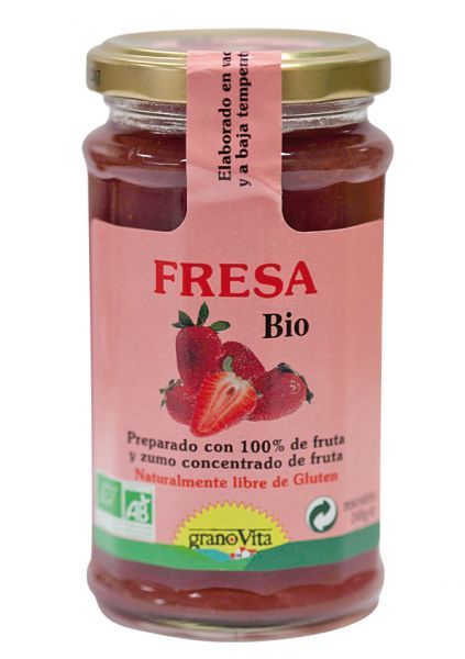 Biologische Aardbeienjam 240 g - GRANOVITA