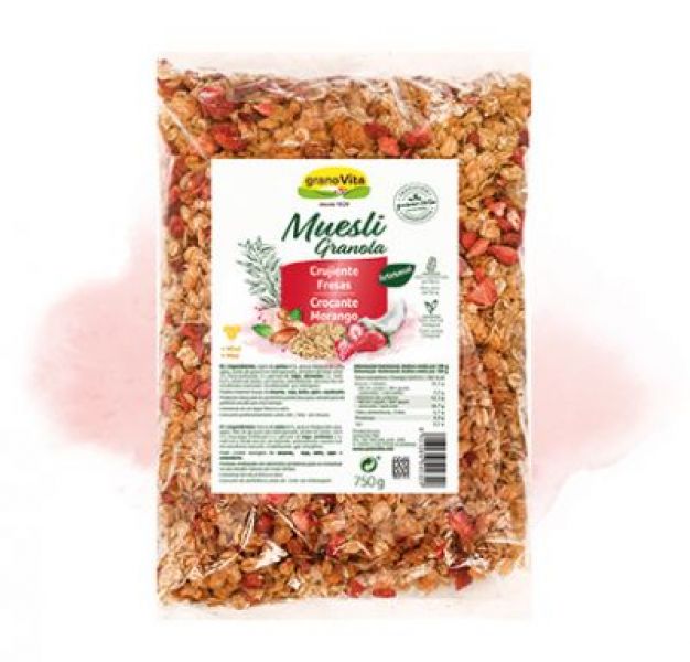 Crispy Strawberry Muesli 750 g - GRANOVITA