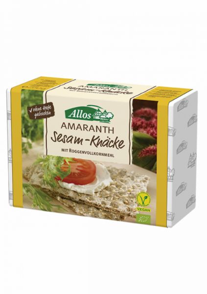 Knuspriges Amaranthbrot mit Sesam Bio 250 Gramm