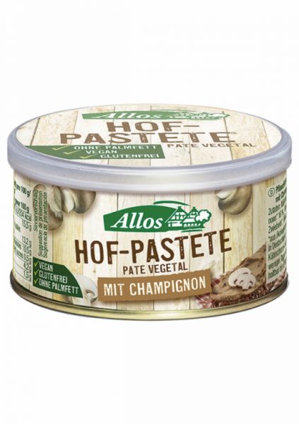 Pâté de légumes bio aux champignons 125 grammes