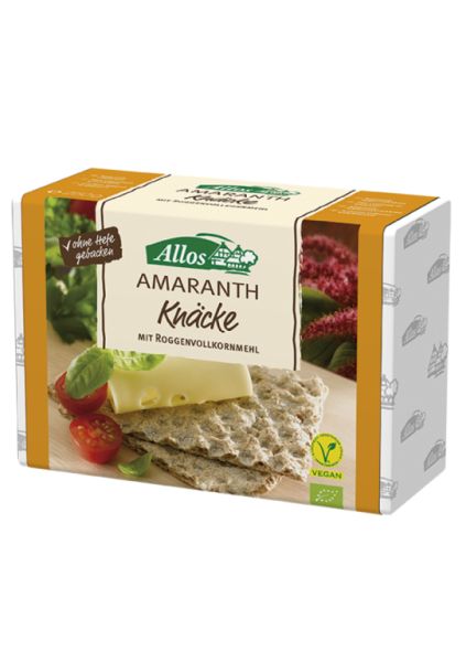 Bio Amaranth knuspriges Brot 250 Gramm - ALLOS