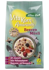 Buy ALLOS Bio amaranth and red fruit muesli 375 grams By 6,96€