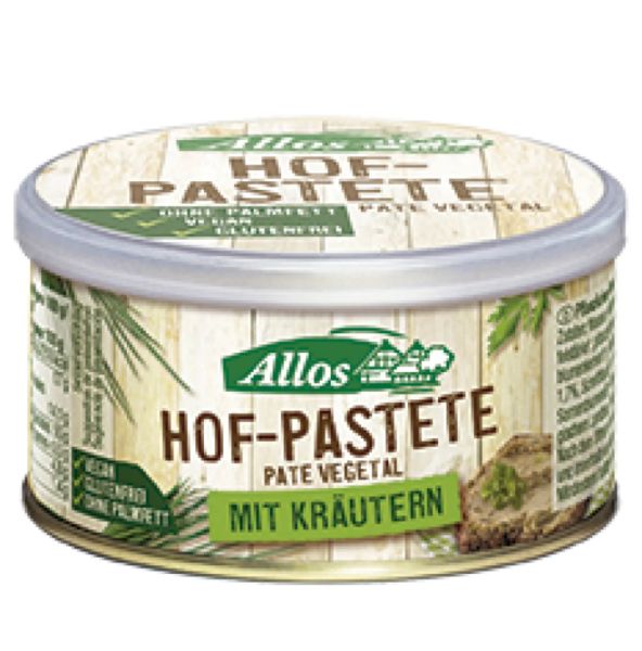 Paté vegetal finas hierbas Bio 125 gramos - ALLOS