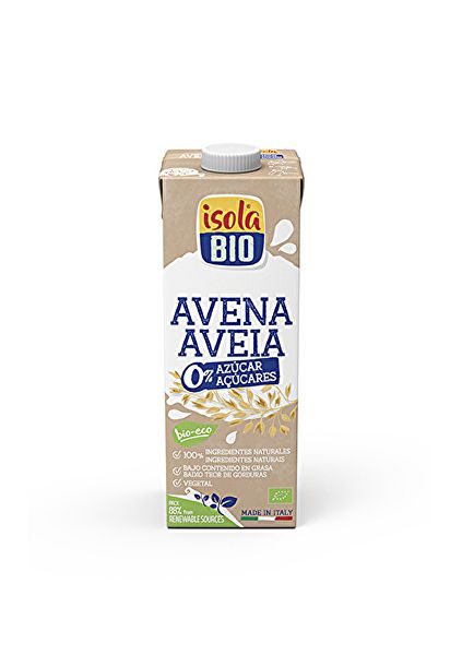 Bebida Avena Sin Azúcar Bio 1 Litro - ISOLA BIO