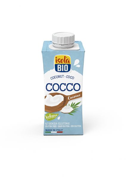 Organic Coconut Cooking Cream 200 ml - ISOLA BIO