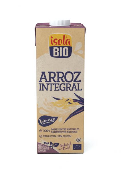 Organic Brown Rice Drink 1 liter - ISOLA BIO