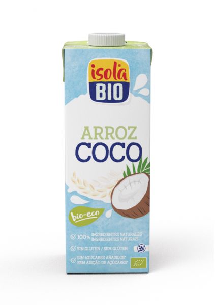 Bebida de Arroz y Coco Bio 1 litro - ISOLA BIO