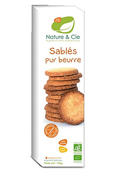 Biscuits au beurre sans gluten BIO 135 g