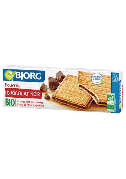 BIO Chocolade Gevulde Koekjes 150 g - BJORG