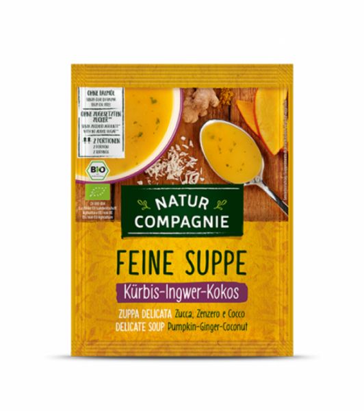 BIO-KOKOSNUSS-KÜRBIS-INGWER-SUPPE 40 gr Beutel