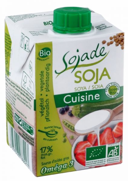 CRÈME CUISINIÈRE AU SOJA BIO 200 gr - SOJADE