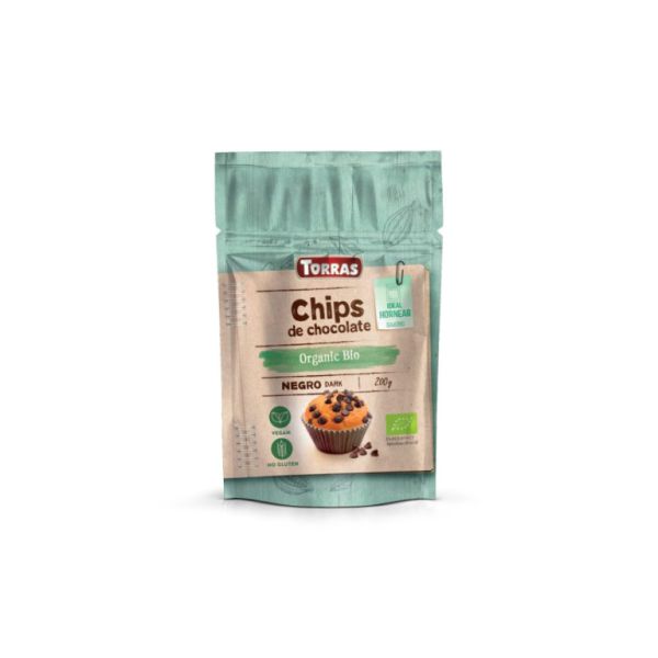 Chips Chocolate Negro 52 % Cacao 200 g - TORRAS