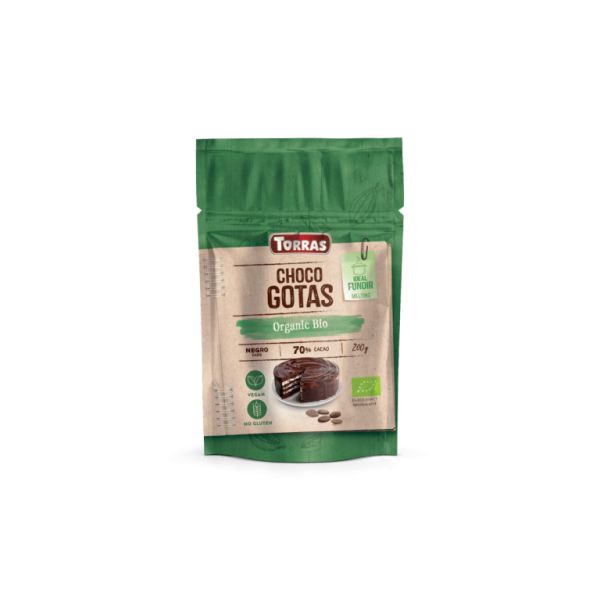 Chocolat Noir Couverture en Gouttes 70% Cacao 200 g