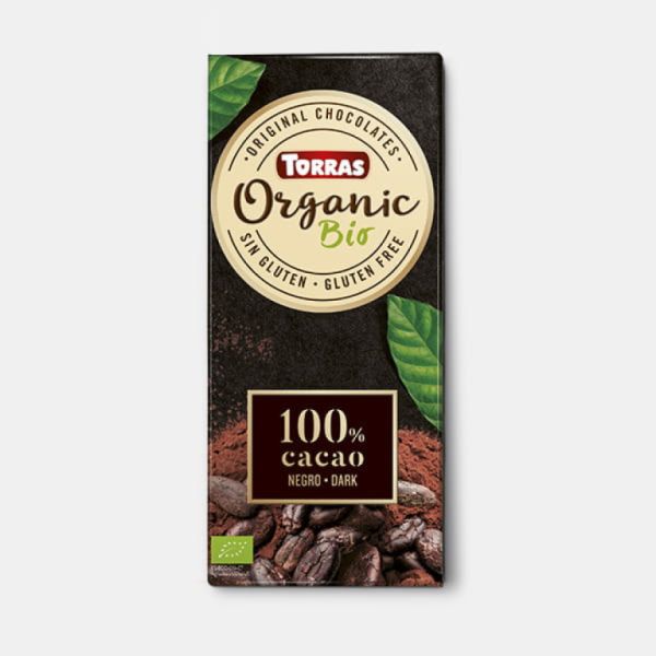 Chocolate Negro 100 % Cacao 100 g - TORRAS