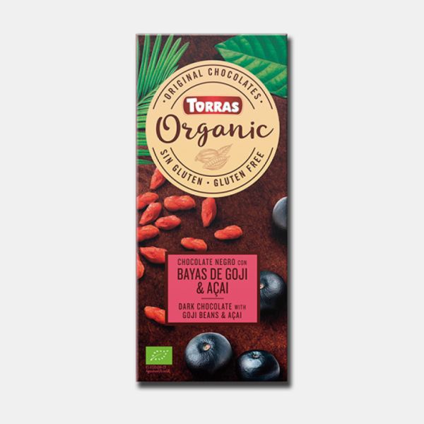 Chocolat Noir aux Baies de Goji et Acai 100 g