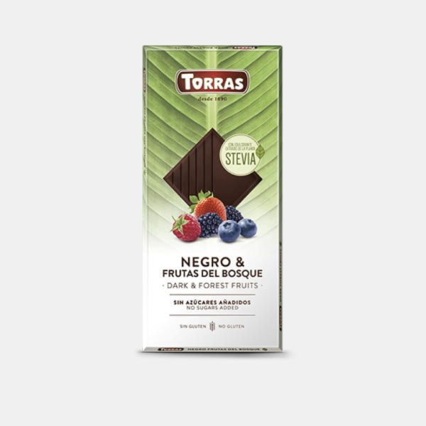 Stévia Chocolat Noir Fruits des Bois 125 g