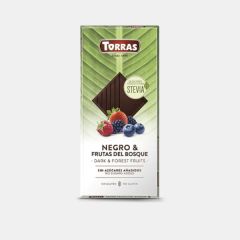 Comprar TORRAS Estévia Chocolate Amargo Floresta Frutos 125 g De De 3,21€