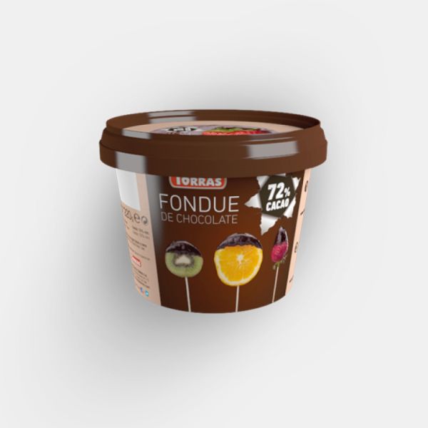 Fondue au Chocolat Noir 72% Cacao 220 g - TORRAS