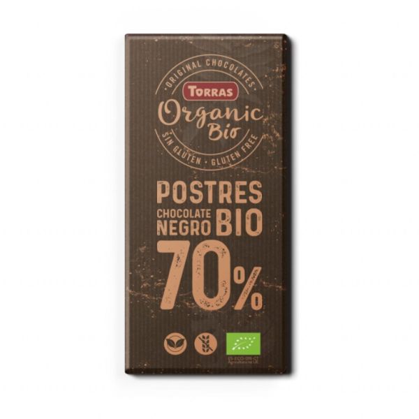 Abdeckung Desserts Dunkle Schokolade Bio 70% Kakao 200 g