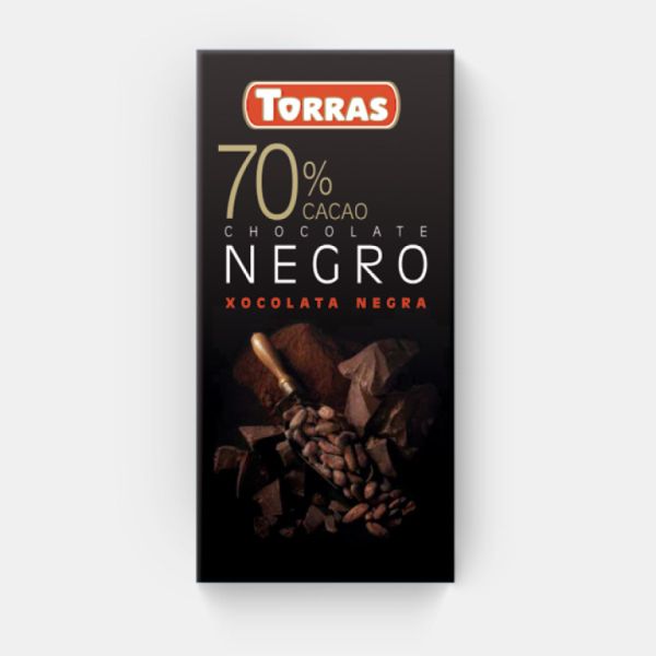 Chocolat Noir 70% Cacao 80 g - TORRAS