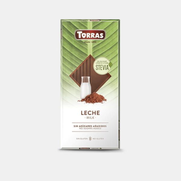 Chocolat au Lait Stévia 100 g - TORRAS