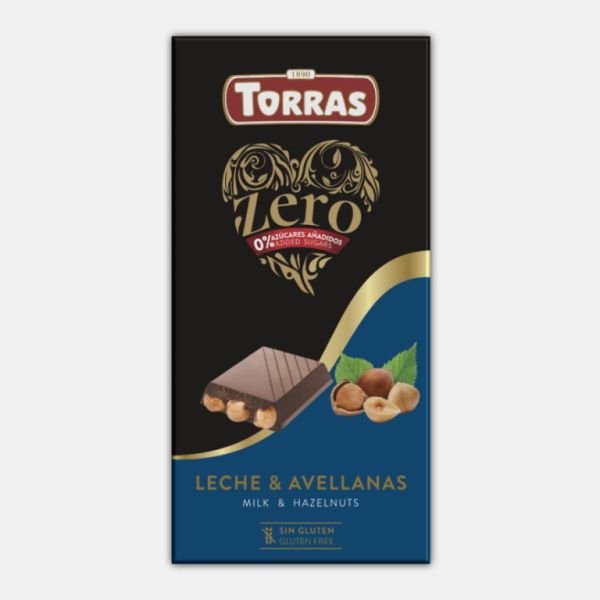 Zero Milk Chocolate with Whole Hazelnuts 150 g