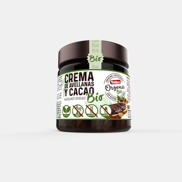 Crema d'Avellanes i Cacau Bio 200 g - TORRAS