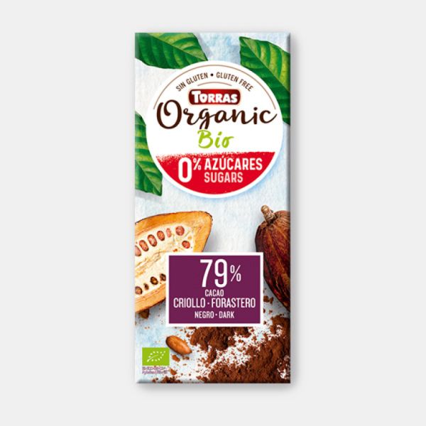 Chocolate Amargo 79% Cacau Crioulo Forasteiro 100 g