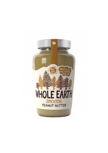 SMOOTH ORIGINAL PEANUT BUTTER 454 gr - WHOLE EART