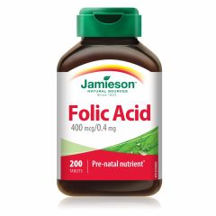 Comprar JAMIESON ÀcidFòlic 400 mg 200 tauletes Per 10,45€