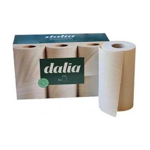 Keukenpapier 3 Rollen Bio Ongebleekt - DALIA