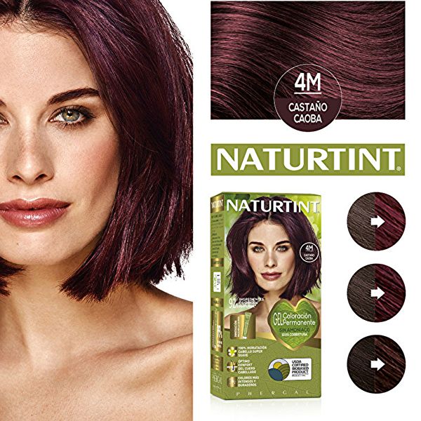 Naturtint Naturally better 4M  Castaño Caoba. Sin amoníaco Img 2