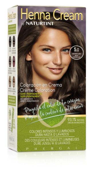 NATURTINT CREME DE HENNA 5.0 - CASTANHO CLARO