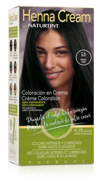 Naturtint Henna Cream 1.0 - Black - NATURTINT