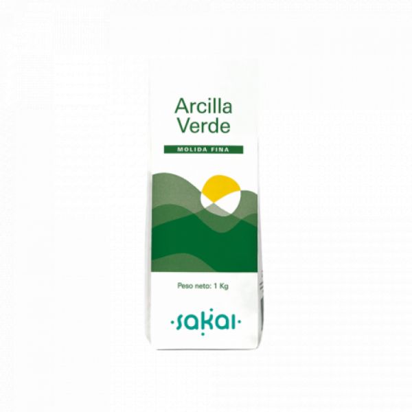 Arcilla Fina Verde 1 kg - SAKAI