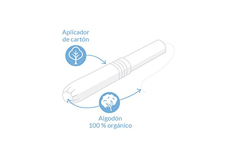 Regular Organic Tampons With Applicator 16 Units Img 2