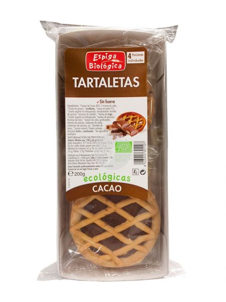 Eco Chocolate Tartlet 4 enheter - ESPIGA BIOLOGICA