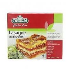 Buy ORGRAN MINI PLATES LASAGNA RICE AND CORN 4 Units By 5,60€