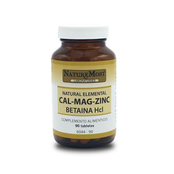 CAL-MAG-ZINC BETAÍNA Hcl 90 Tab - NATUREMOST